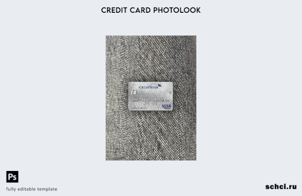 цифровая загрузка Швейцария Credit Suisse Bank Visa Platinum Card фотообраз пере